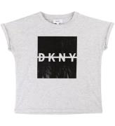 DKNY T-shirt - GrÃ¥melerad/Svart m. Logo