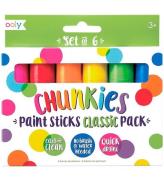 Ooly Jumbo Tusch - Chunkies Paint Sticks - 6 st - FlerfÃ¤rgad