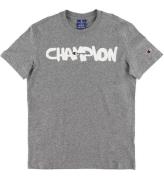 Champion T-shirt - GrÃ¥melerad m. Logo