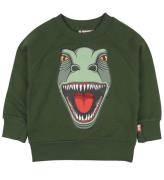 DYR Sweatshirt - DJUR BÃ¤lg - GrÃ¶n m. Dinosaurie