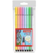 Stabilo Tuschpennor - Pen 68 - 8 st. - Pastell