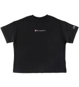 Champion Fashion T-shirt - Crop - Svart m. Logo