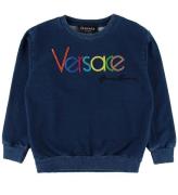 Versace Sweatshirt - BlÃ¥ m. Logo