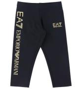 EA7 Leggings - Svart m. Guld/Logo