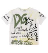 Dolce & Gabbana T-shirt - DG Skate - Vit m. Tryck