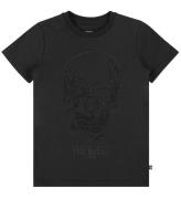 Philipp Plein T-Shirt - Stones Skull - Svart m. Strass