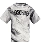Moschino T-shirt - Optisk White/GrÃ¥