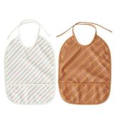 OYOY Haklapp. Ficka - LÃ¥ng - 2-pack - Striped - Mellow/Caramel