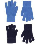 CeLaVi Handskar - Ull/Nylon - 2-pack - Bright Cobalt/MarinblÃ¥
