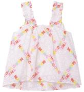 Little Marc Jacobs Topp - The Baby Doll Topp - Vit/Pastel m. Blo