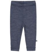 Smallstuff Leggings - Ull - Rib - Denim Melange