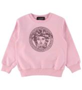 Versace Sweatshirt - Crystal Medusa - Candy m. Strass