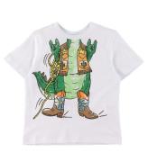 Stella McCartney Kids T-shirt fÃ¶r barn - Vit m. Krokodiler/Sheri