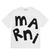 Marni T-shirt - Vit m. Svart