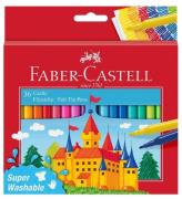 Faber-Castell Tuschpennor - Barn - 36 st. - FlerfÃ¤rgad