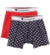 Champion Fashion Boxershorts - 2-pack - RÃ¶d/MarinblÃ¥ m. Logotype