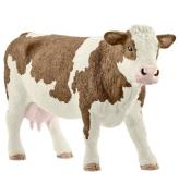 Schleich Djur - RÃ¶dflÃ¤ckig Ko - H: 8 cm 13801