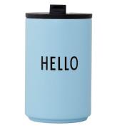 Design Letters Thermo Cup - Hello - BlÃ¥