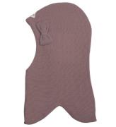 Racing Kids Balaclava - Ull/Bomull - Dubbel - Dusty Purple m. S