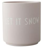 Design Letters Mugg - Cup - Let It Snow - Beige