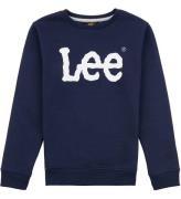 Lee Sweatshirt - Wobbly Graphic BB Crew - MarinblÃ¥ Blazer