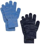CeLaVi Handskar - Ull/Polyester - 2-pack - Bright Cobalt m. Ref