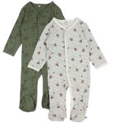 Pippi Baby Onesie - PyjamasdrÃ¤kt - 2-pack - Deep Lichen Green