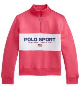 Polo Ralph Lauren Sweatshirt m. BlixtlÃ¥s - Polo Sport - Rosa m.