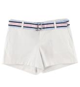 Polo Ralph Lauren Shorts - Titta Hill - Vit m. BÃ¤lte