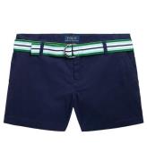 Polo Ralph Lauren Shorts - Titta Hill - MarinblÃ¥ m. BÃ¤lte