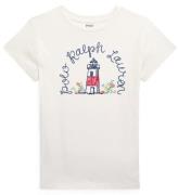 Polo Ralph Lauren T-shirt - Titta pÃ¥ Hill - Vit m. Fyren