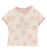 Stella McCartney Kids T-shirt - Vit/Rosa m. Blommor