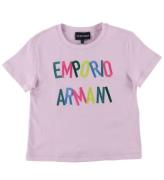 Emporio Armani T-shirt - Ljuslila m. Broderi