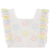 Stella McCartney Kids Topp - Beskurna - Vit/Pastel m. Blommor