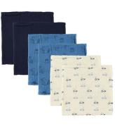 Pippi Muslinfiltar - 6-pack - 65x65 cm - Dark MarinblÃ¥