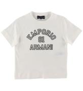 Emporio Armani T-shirt - Vit m. MarinblÃ¥