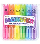 Ooly Mini Highlighter m. Doft - Monster - 6 st.