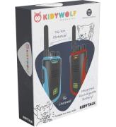 Kidywolf Walkie Talkie - 2 st. - Kidytalk - BlÃ¥/RÃ¶d