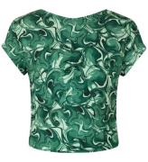Rosemunde T-shirt - Beskuren - Viskos - Eucalyptus Swirl Tryck