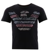 Emporio Armani T-shirt - MarinblÃ¥ m. Logo