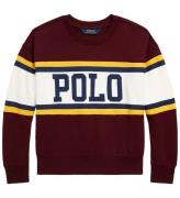 Polo Ralph Lauren Sweatshirt - Heja Bubble - Bordeaux m. Vit