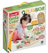 Quercetti Stickmosaik - Fantacolor Playbio - 28 Delar - 84405