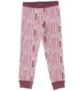 Joha Leggings - Ull/Bomull - Rosa/Zebra