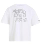 Calvin Klein T-shirt - Metalic CKJ Boxy - Bight White