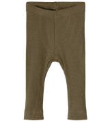 Name It Leggings - Noos - Rib - NbnKab - Dusty Olive