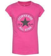 Converse T-shirt - Rosa m. Logo