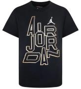Jordan T-shirt - Svart m. KoksgrÃ¥/Guld