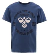 Hummel T-shirt - hmlKalle - FÃ¤nrik Blue