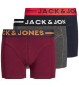 Jack & Jones Boxershorts - 3-pack - Jaclichfield - Dark Grey Mel