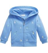 Polo Ralph Lauren Cardigan - Harbour Island Blue m. Logotyper